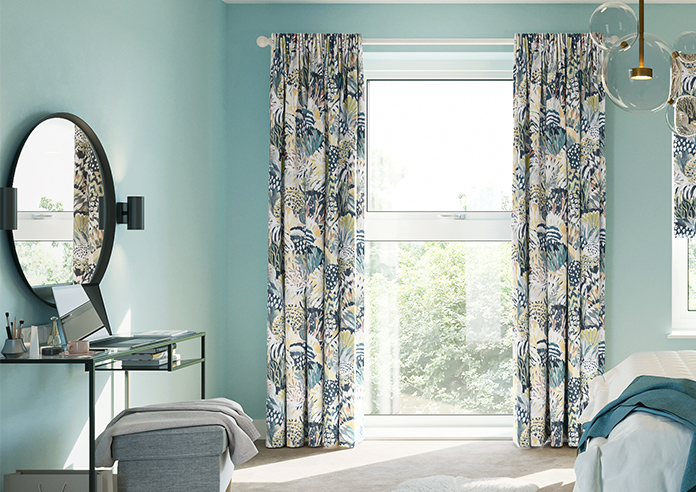 Maggie, Teal - Made to Measure Curtains - Image 3
